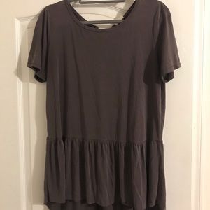 Peplum style T-shirt